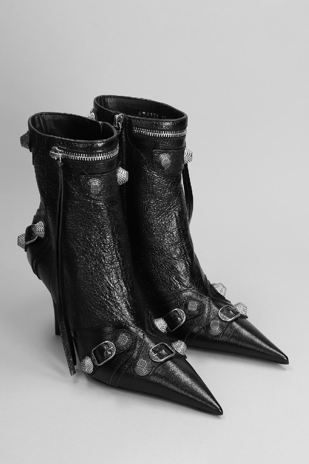 Deliberti Balenciaga Tronchetti Tacco Alto In Pelle Nera Cod. 383691 - Deliberti The Luxury Shopping