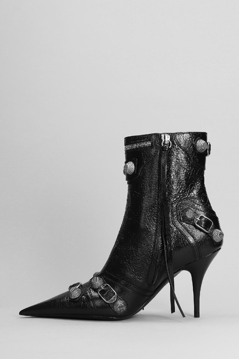Deliberti Balenciaga Tronchetti Tacco Alto In Pelle Nera Cod. 383691 - Deliberti The Luxury Shopping