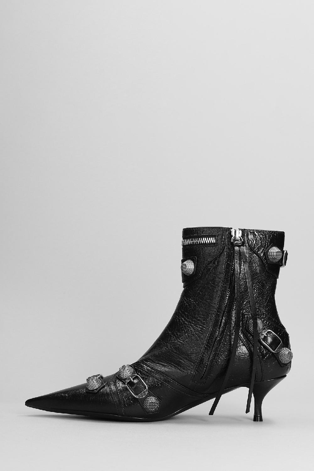 Deliberti Balenciaga Tronchetti Tacco Basso In Pelle Nera Cod. 371631 - Deliberti The Luxury Shopping