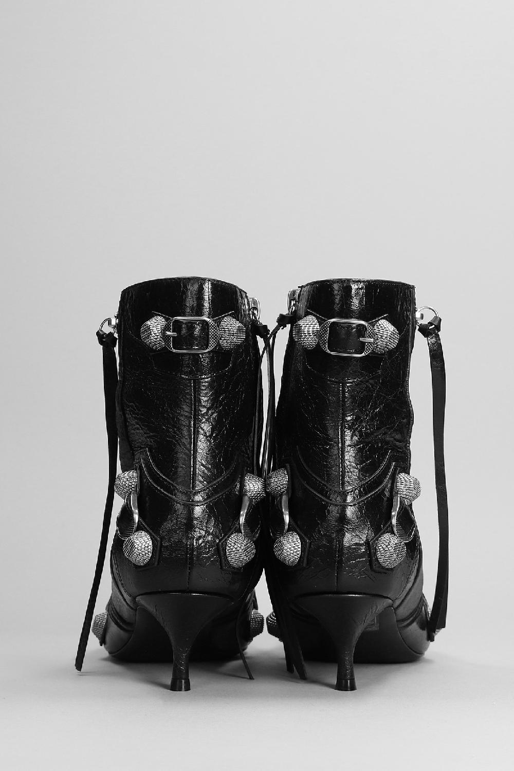 Deliberti Balenciaga Tronchetti Tacco Basso In Pelle Nera Cod. 371631 - Deliberti The Luxury Shopping