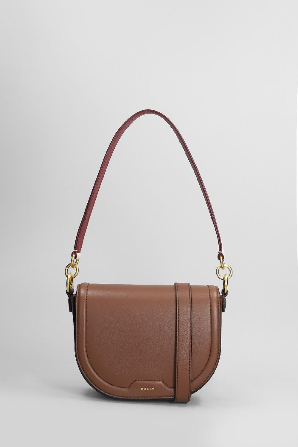 Deliberti Bally Borsa a spalla code flap in pelle marrone cod. 405058 - Deliberti The Luxury Shopping