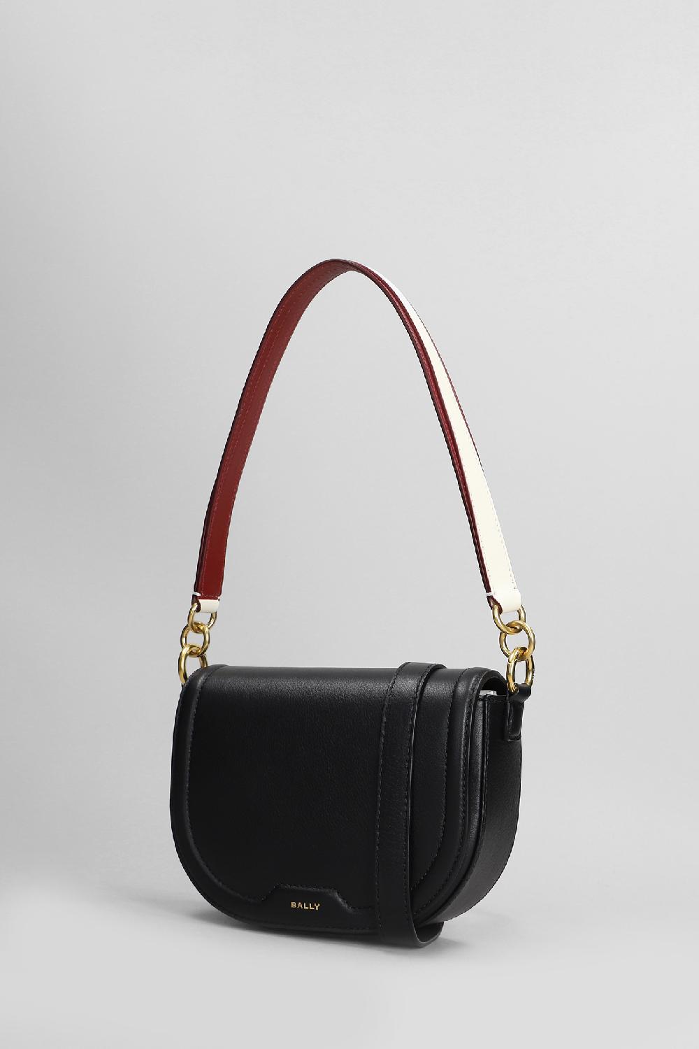 Deliberti Bally Borsa A Spalla Code Flap In Pelle Nera Cod. 405057 - Deliberti The Luxury Shopping