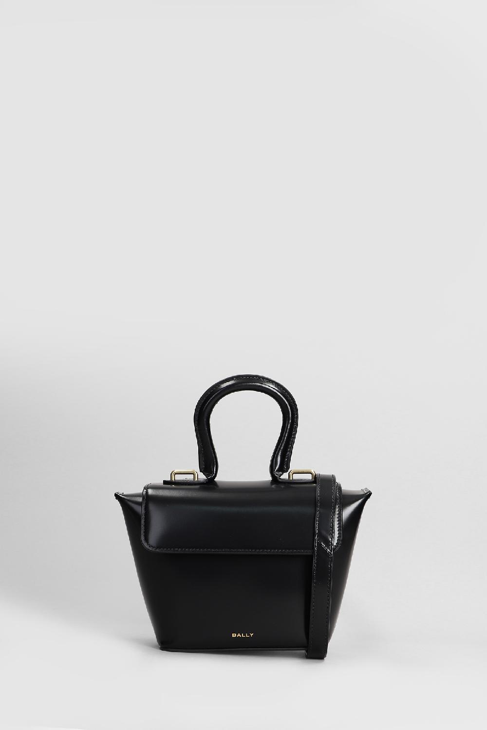 Deliberti Bally Borsa a spalla mini belle bag horse in pelle nera cod. 409368 - Deliberti The Luxury Shopping