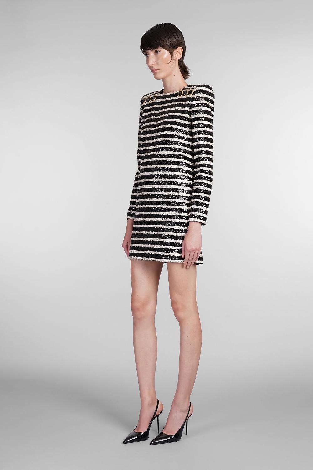 Deliberti Balmain Abito In Poliestere Nero Cod. 403040 - Deliberti The Luxury Shopping