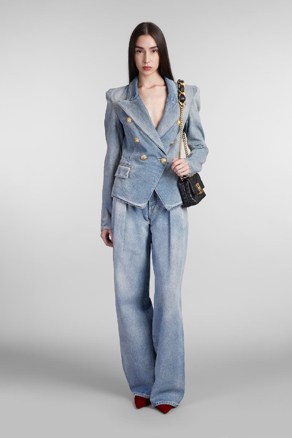 Deliberti Balmain Blazer In Cotone Blu Cod. 406840 - Deliberti The Luxury Shopping