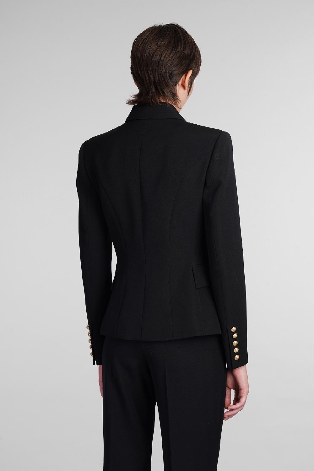 Deliberti Balmain Blazer In Lana Nera Cod. 406839 - Deliberti The Luxury Shopping