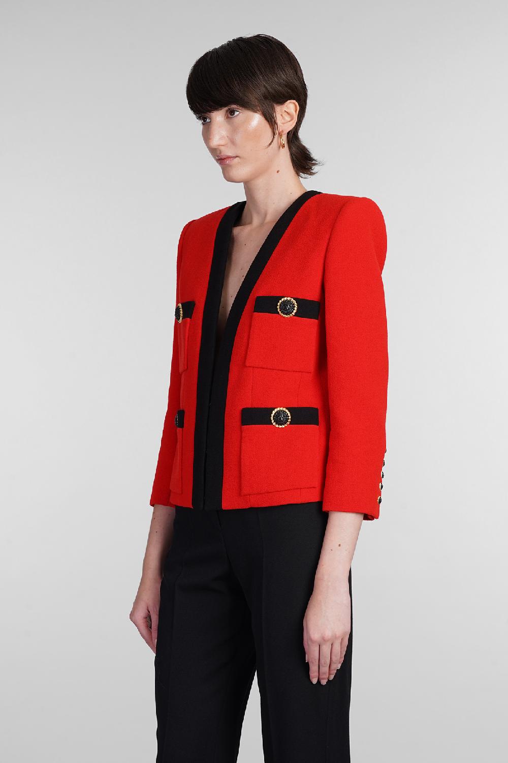 Deliberti Balmain Blazer In Lana Rossa Cod. 403044 - Deliberti The Luxury Shopping