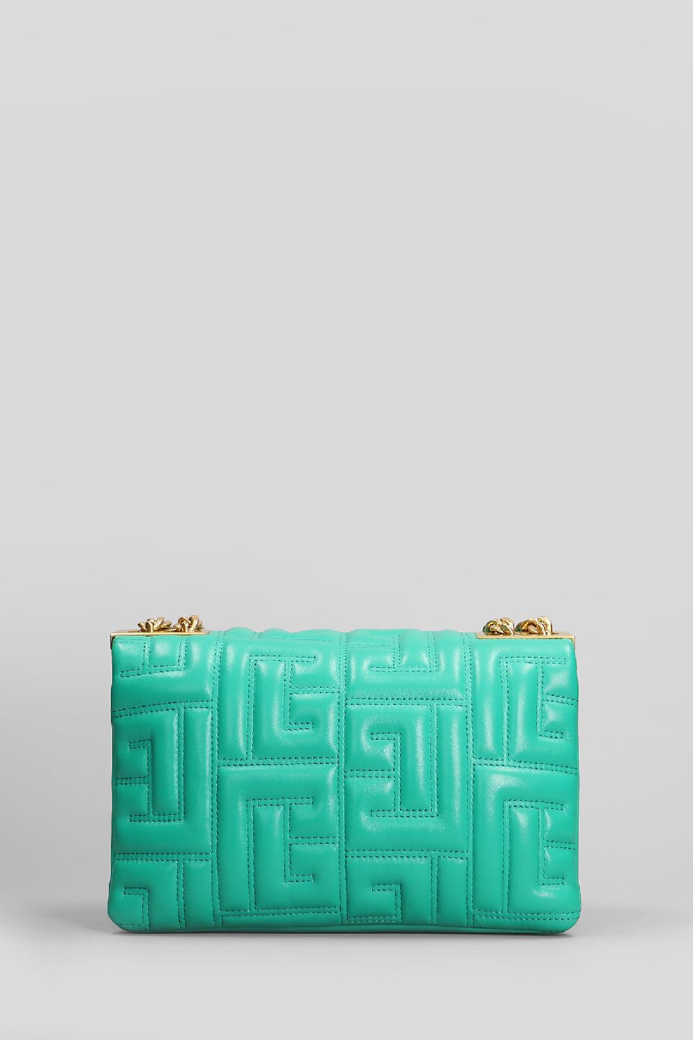 Deliberti Balmain Borsa A Spalla 1945 Soft Bag In Pelle Verde Cod. 385102 - Deliberti The Luxury Shopping