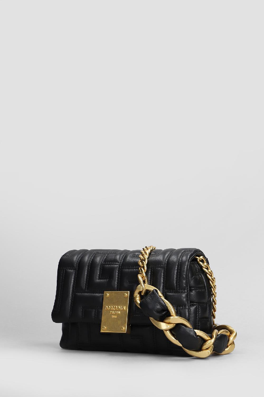 Deliberti Balmain Borsa A Spalla 1945 Soft In Pelle Nera Cod. 406841 - Deliberti The Luxury Shopping