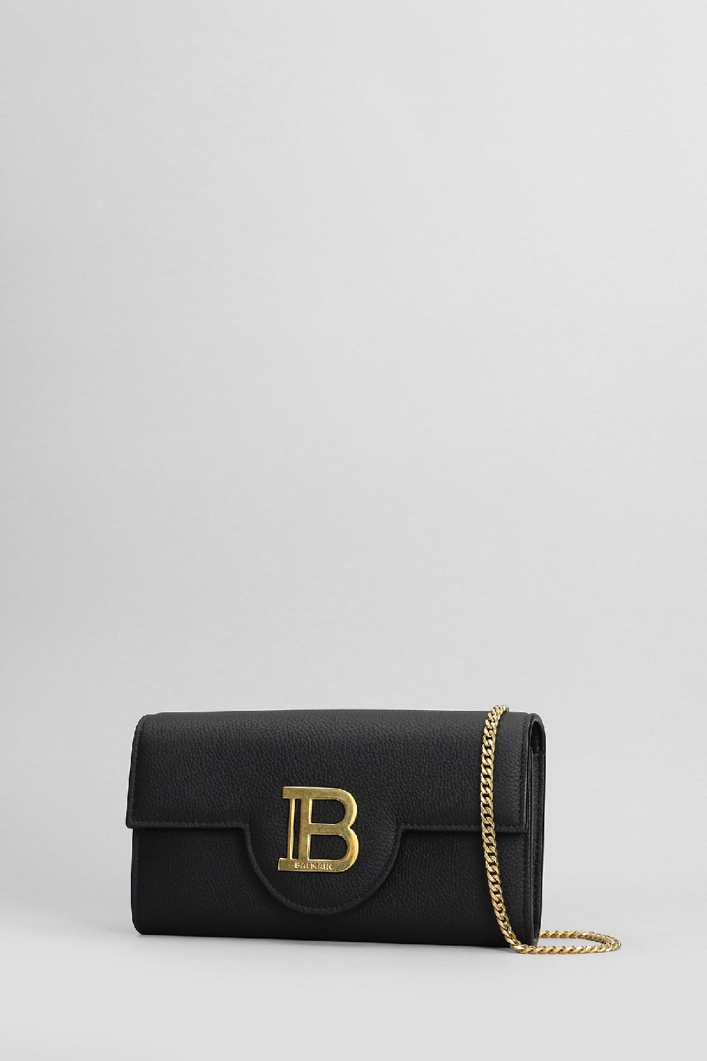 Deliberti Balmain Borsa A Spalla B Buzz In Pelle Nera Cod. 406844 - Deliberti The Luxury Shopping