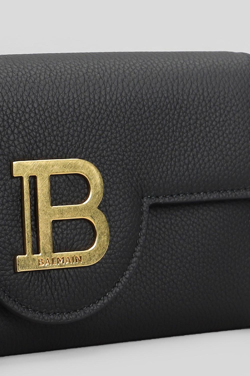 Deliberti Balmain Borsa A Spalla B Buzz In Pelle Nera Cod. 406844 - Deliberti The Luxury Shopping