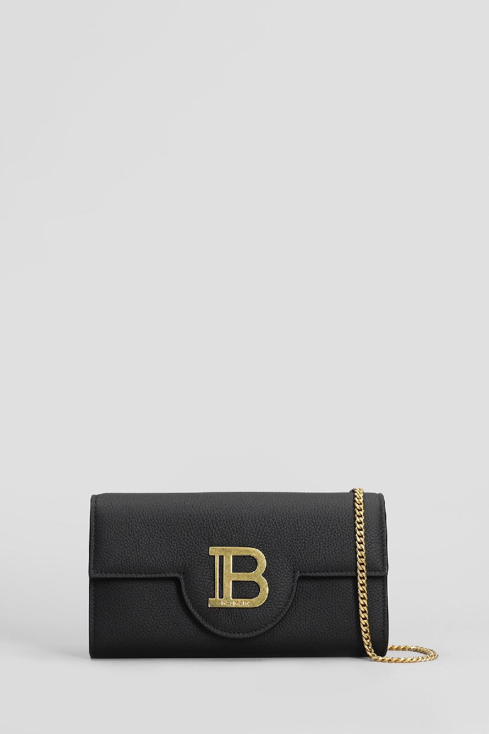 Deliberti Balmain Borsa a spalla b buzz in pelle nera cod. 406844 - Deliberti The Luxury Shopping