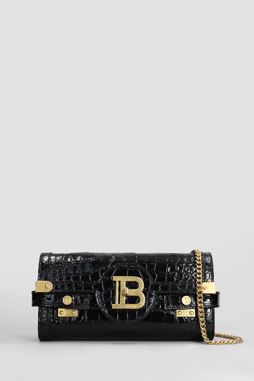 Deliberti Balmain Borsa a spalla b buzz pouch 23 in pelle nera cod. 409536 - Deliberti The Luxury Shopping