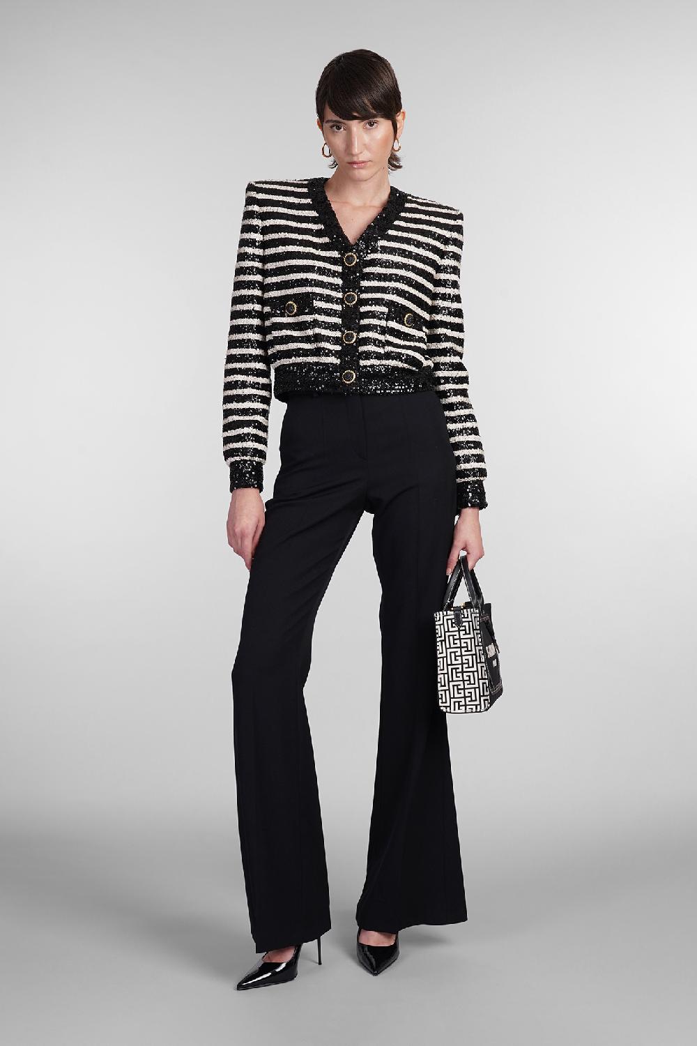 Deliberti Balmain Cardigan In Poliestere Nero Cod. 403033 - Deliberti The Luxury Shopping