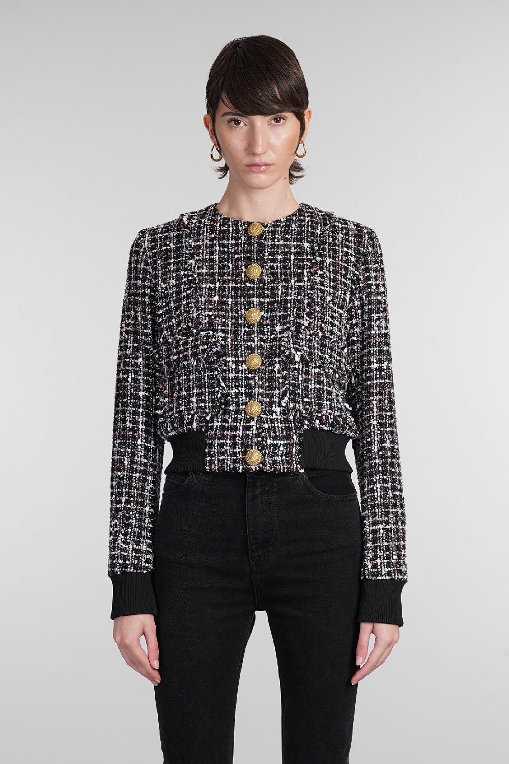 Deliberti Balmain Giacca casual in poliestere nero cod. 403045 - Deliberti The Luxury Shopping