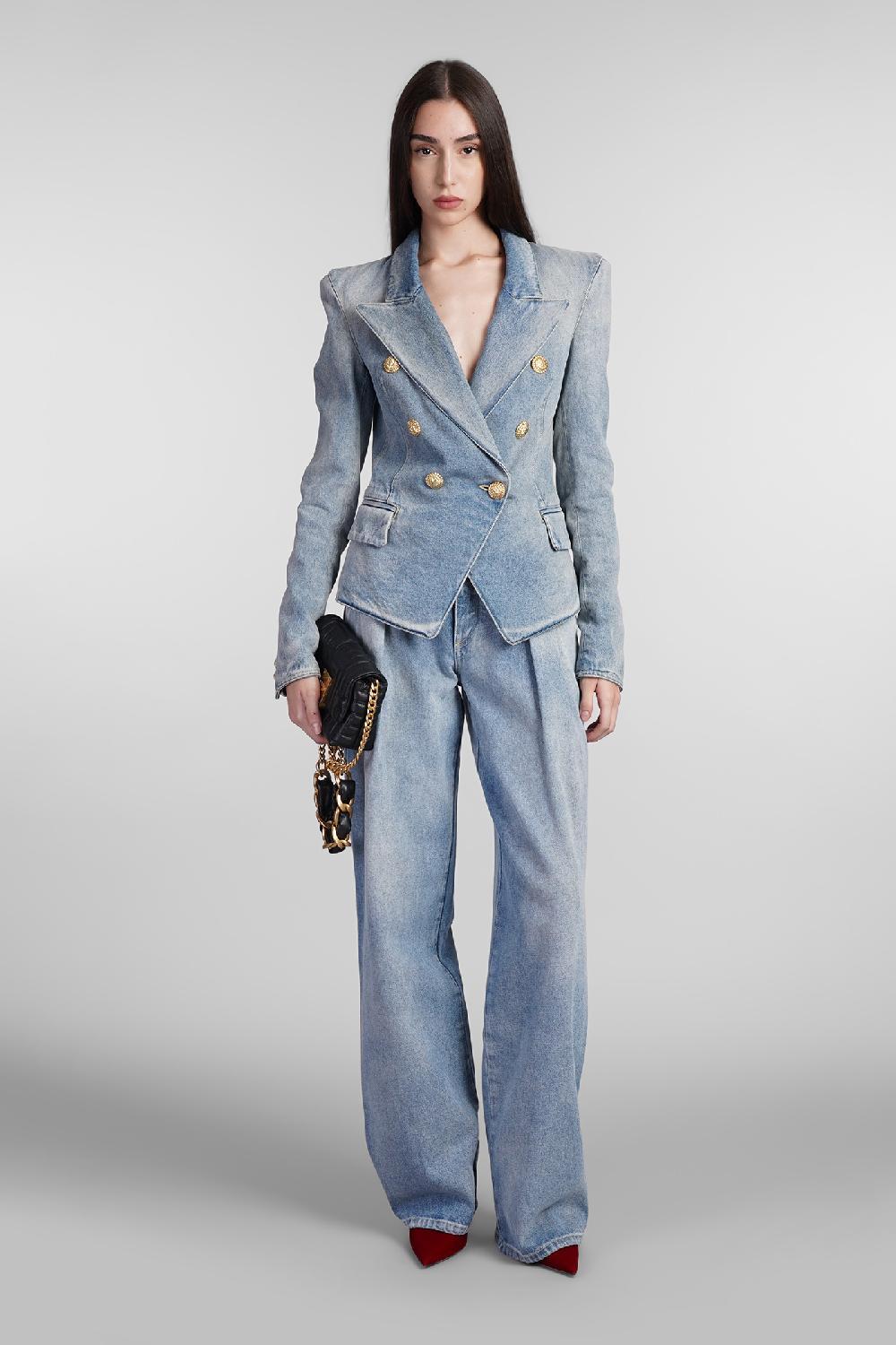 Deliberti Balmain Jeans In Cotone Blu Cod. 406834 - Deliberti The Luxury Shopping