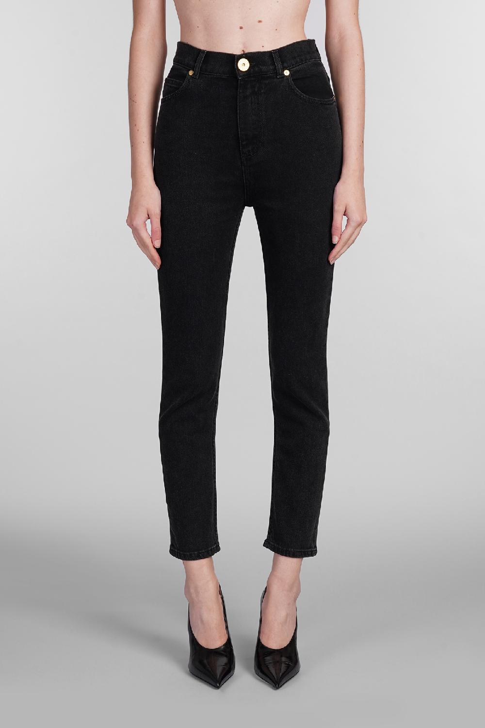 Deliberti Balmain Jeans in cotone nero cod. 403036 - Deliberti The Luxury Shopping