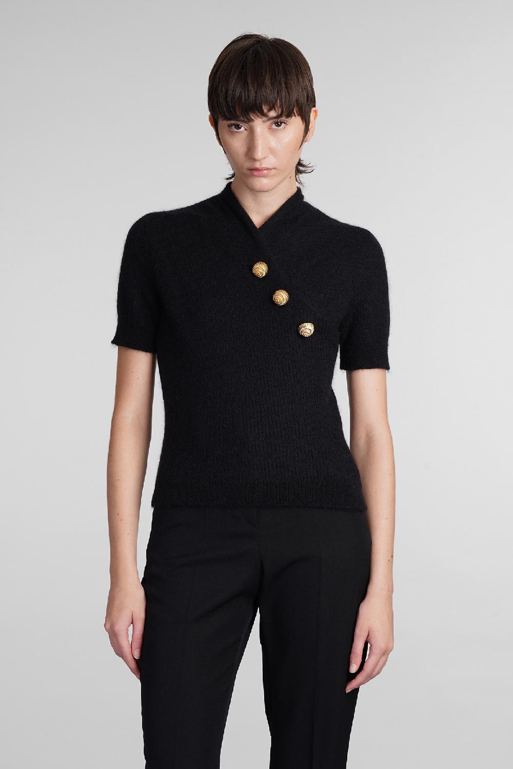 Deliberti Balmain Maglia in mohair nero cod. 406831 - Deliberti The Luxury Shopping