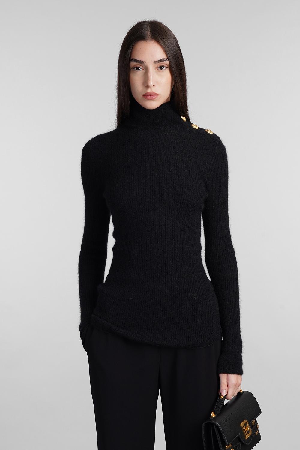 Deliberti Balmain Maglia in mohair nero cod. 406832 - Deliberti The Luxury Shopping