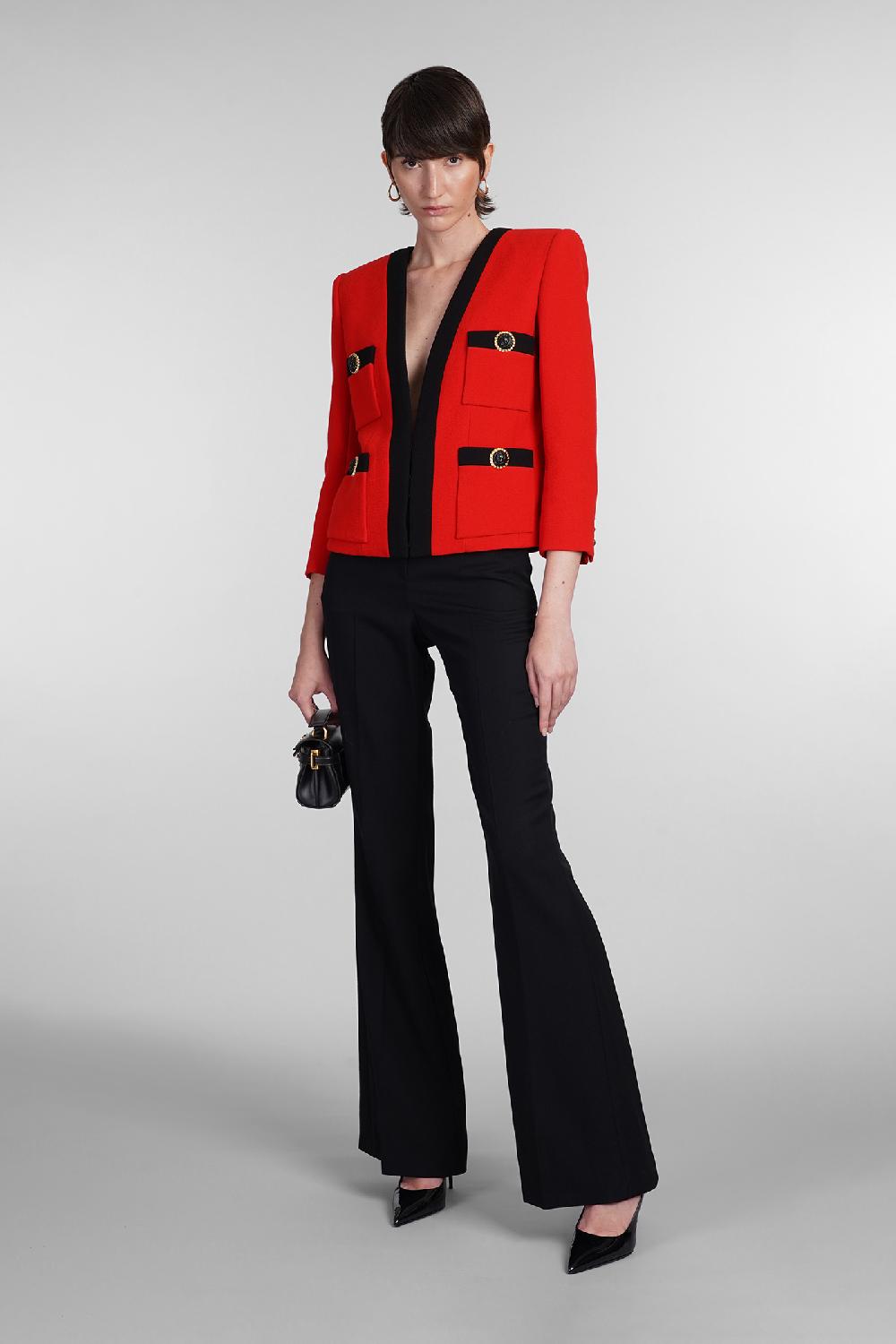 Deliberti Balmain Pantalone In Lana Nera Cod. 403037 - Deliberti The Luxury Shopping