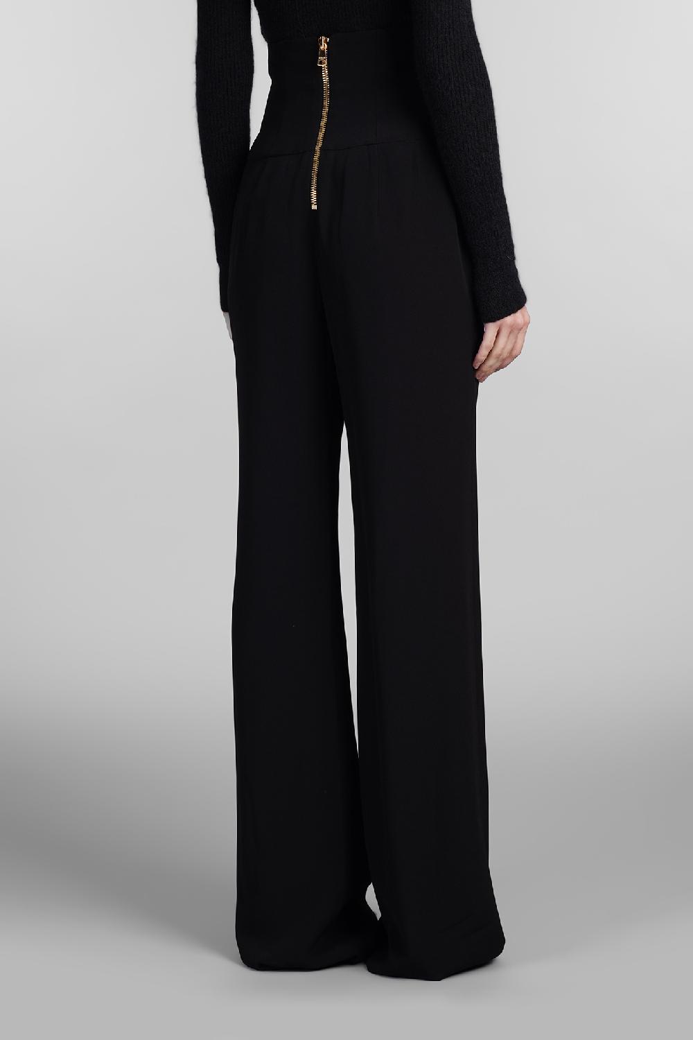 Deliberti Balmain Pantalone In Viscosa Nera Cod. 406835 - Deliberti The Luxury Shopping