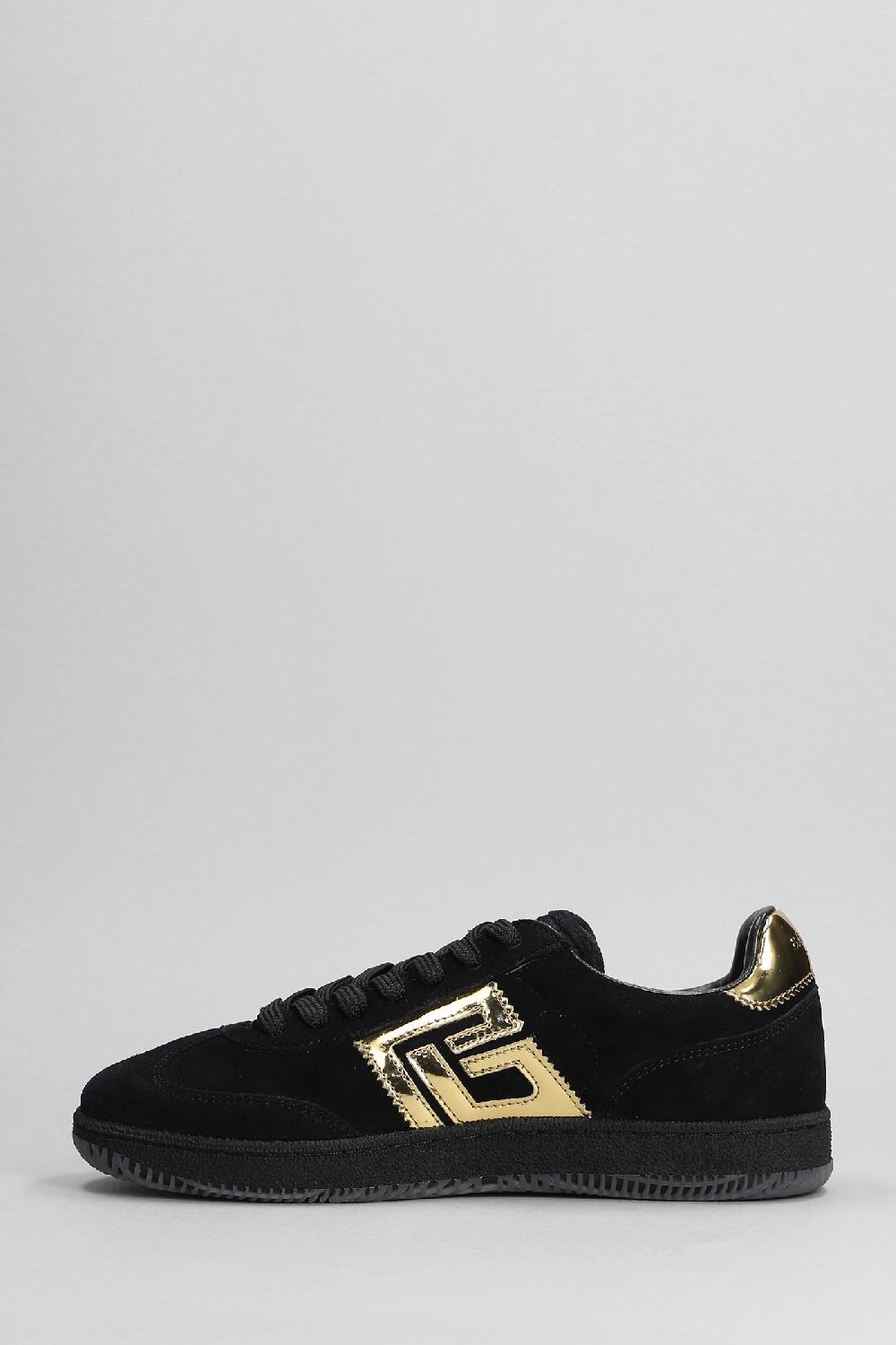 Deliberti Balmain Sneakers Swan In Camoscio Nero Cod. 403100 - Deliberti The Luxury Shopping