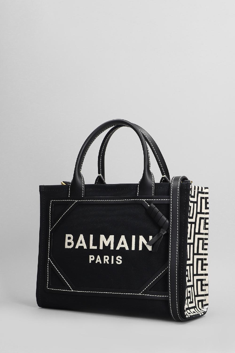 Deliberti Balmain Tote B Army In Cotone Nero Cod. 403097 - Deliberti The Luxury Shopping