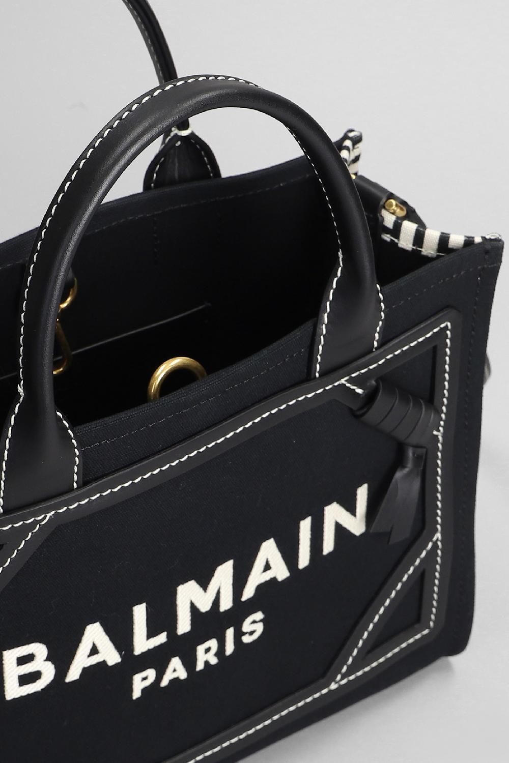Deliberti Balmain Tote B Army In Cotone Nero Cod. 403097 - Deliberti The Luxury Shopping
