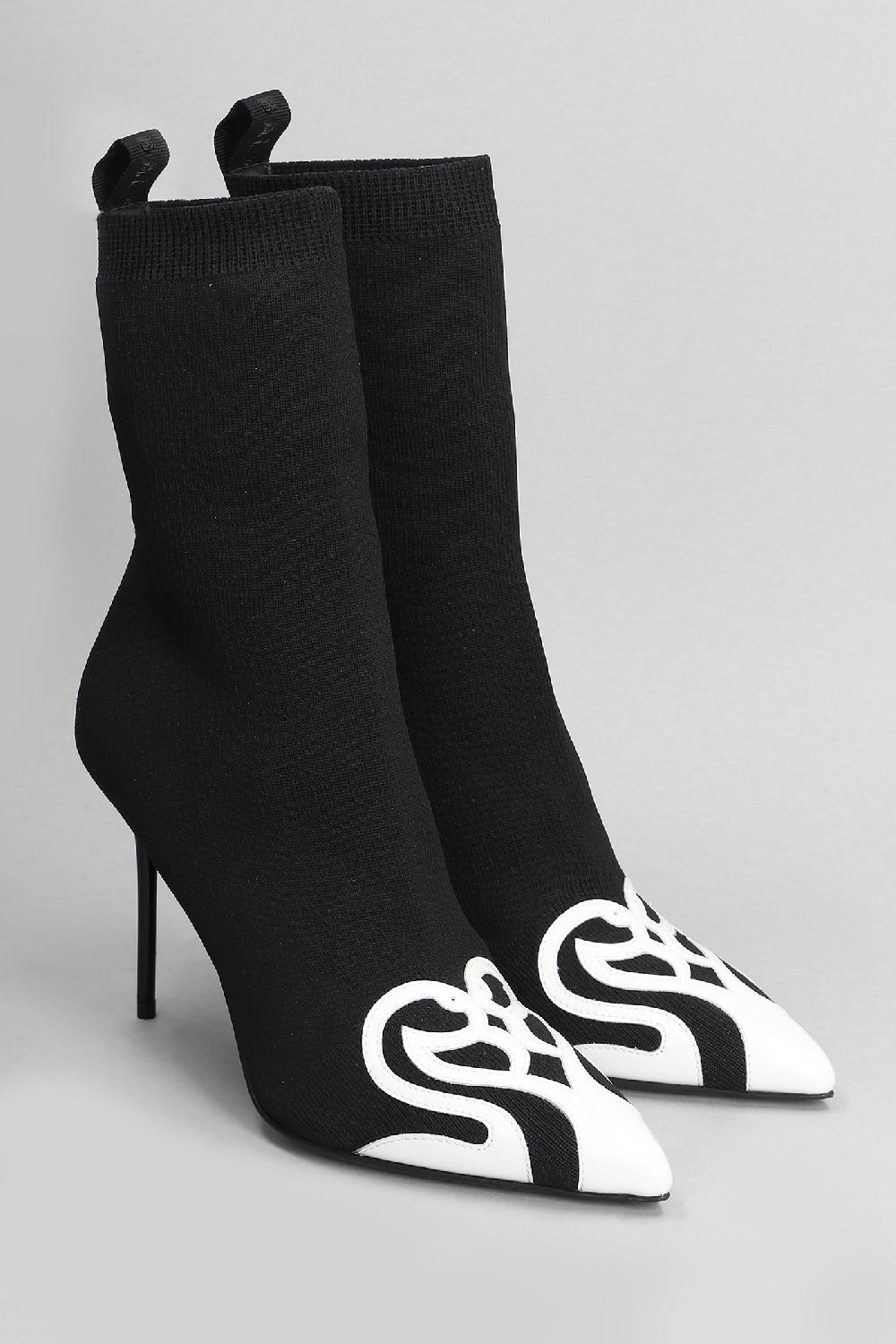 Deliberti Balmain Tronchetti Tacco Alto Skye In Poliestere Nero Cod. 404732 - Deliberti The Luxury Shopping