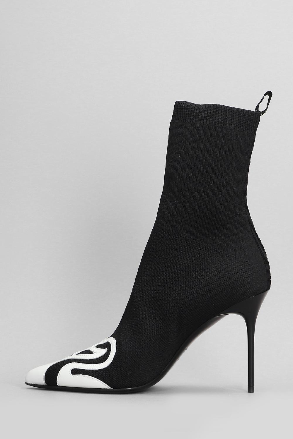Deliberti Balmain Tronchetti Tacco Alto Skye In Poliestere Nero Cod. 404732 - Deliberti The Luxury Shopping