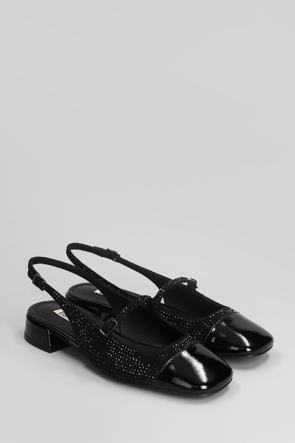 Deliberti Bibi Lou Ballerine Daniella Slingbac 25 In Camoscio Nero Cod. 406013 - Deliberti The Luxury Shopping