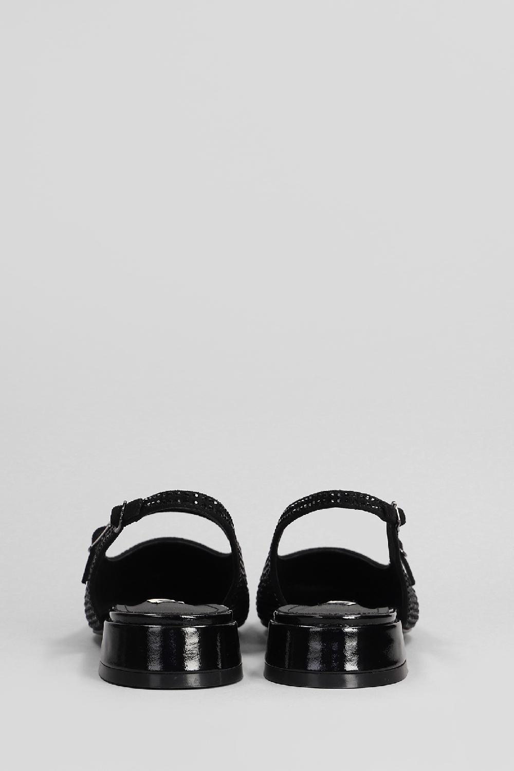 Deliberti Bibi Lou Ballerine Daniella Slingbac 25 In Camoscio Nero Cod. 406013 - Deliberti The Luxury Shopping
