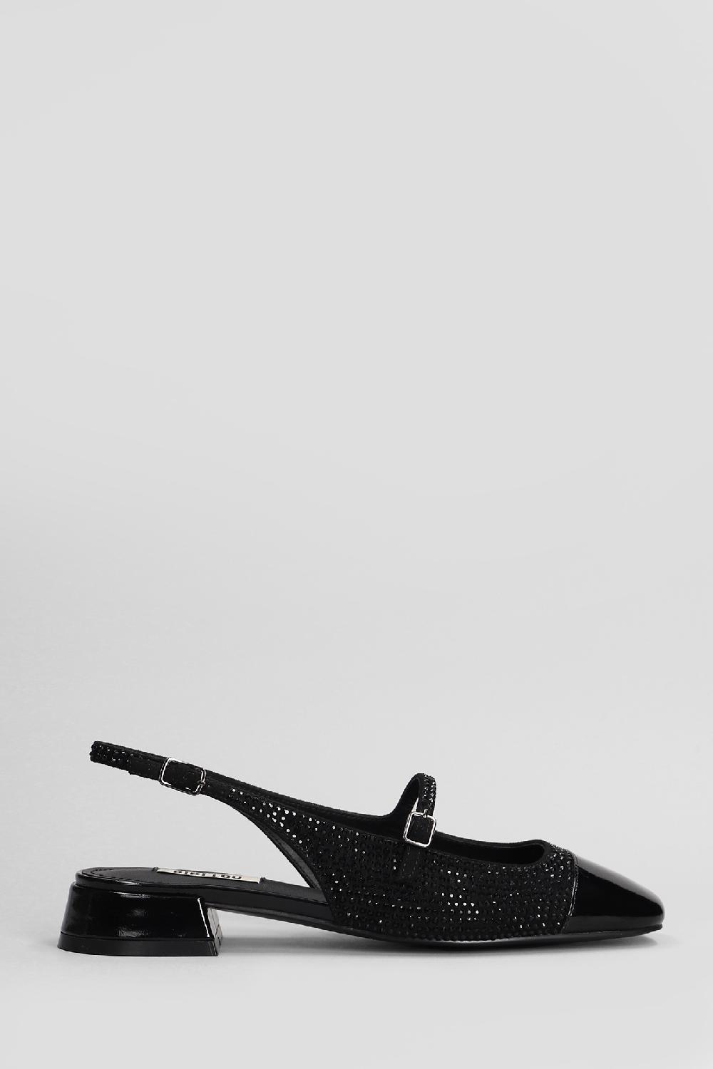 Deliberti Bibi Lou Ballerine daniella slingbac 25 in camoscio nero cod. 406013 - Deliberti The Luxury Shopping
