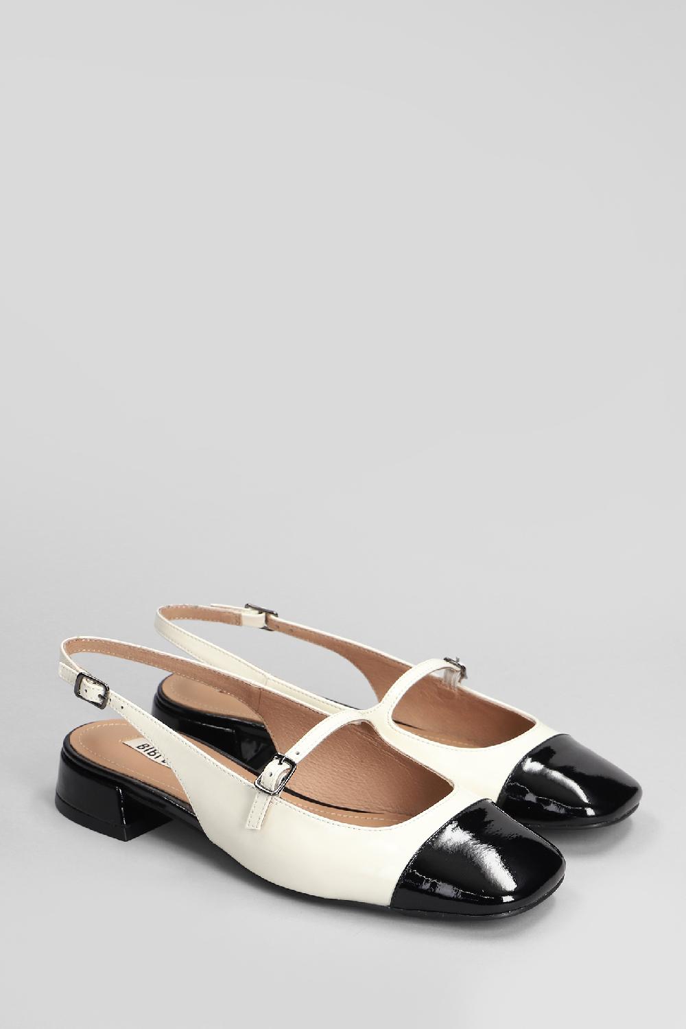 Deliberti Bibi Lou Ballerine Daniella Slingbac 25 In Vernice Bianca Cod. 406015 - Deliberti The Luxury Shopping
