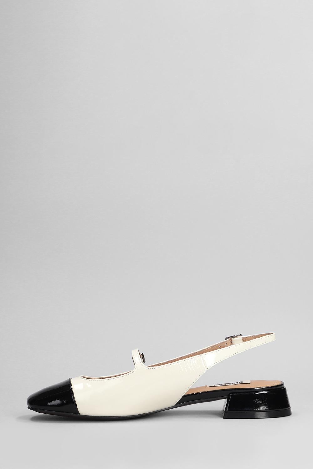 Deliberti Bibi Lou Ballerine Daniella Slingbac 25 In Vernice Bianca Cod. 406015 - Deliberti The Luxury Shopping