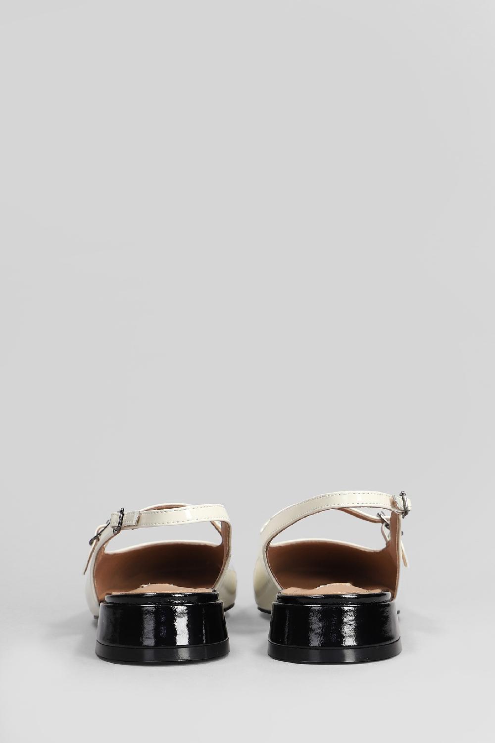 Deliberti Bibi Lou Ballerine Daniella Slingbac 25 In Vernice Bianca Cod. 406015 - Deliberti The Luxury Shopping