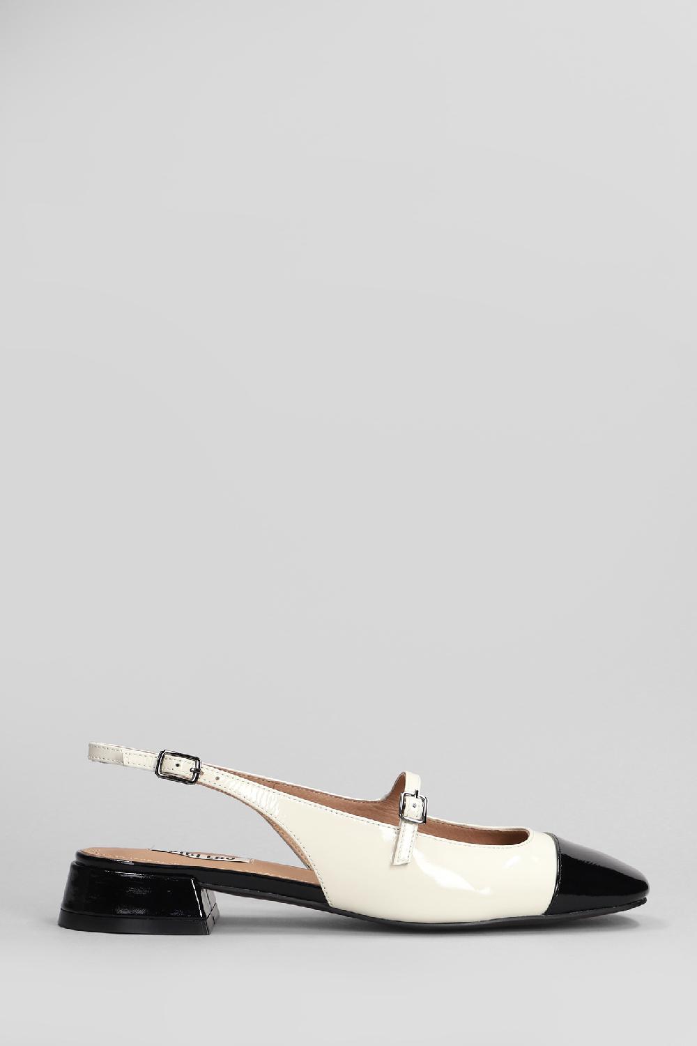 Deliberti Bibi Lou Ballerine daniella slingbac 25 in vernice bianca cod. 406015 - Deliberti The Luxury Shopping