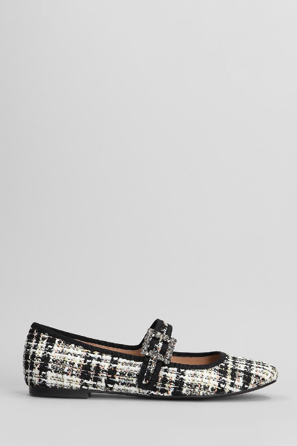 Deliberti Bibi Lou Ballerine essen flat in lana nera cod. 405339 - Deliberti The Luxury Shopping