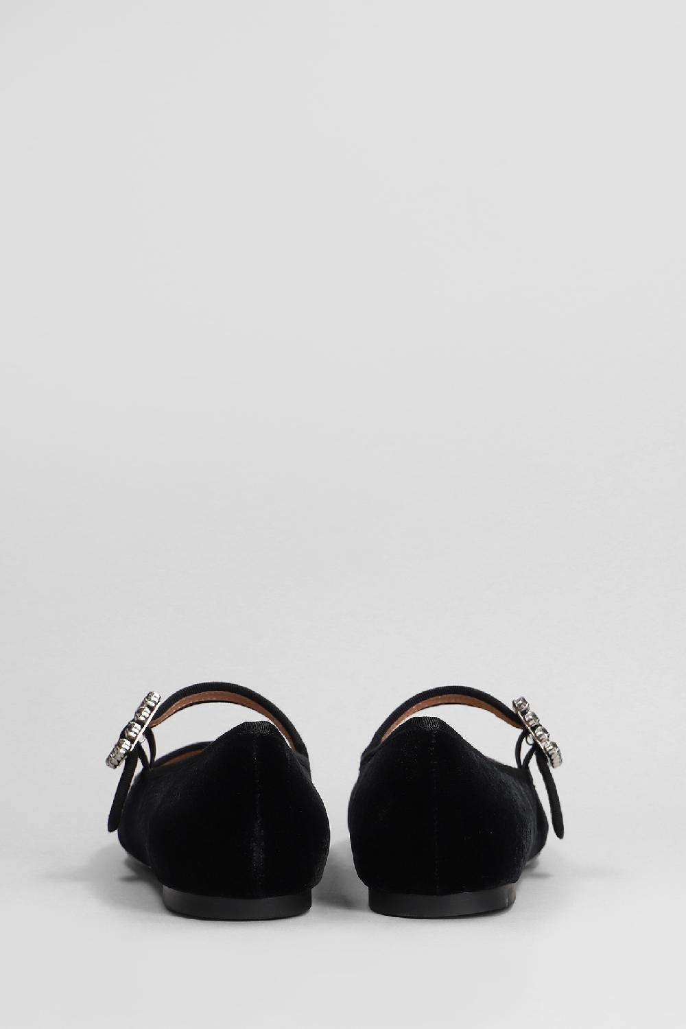 Deliberti Bibi Lou Ballerine Essen Flat In Velluto Nero Cod. 406011 - Deliberti The Luxury Shopping