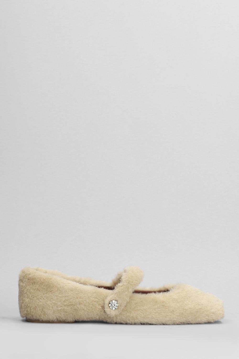 Deliberti Bibi Lou Ballerine julieta flat in pelliccia beige cod. 405451 - Deliberti The Luxury Shopping