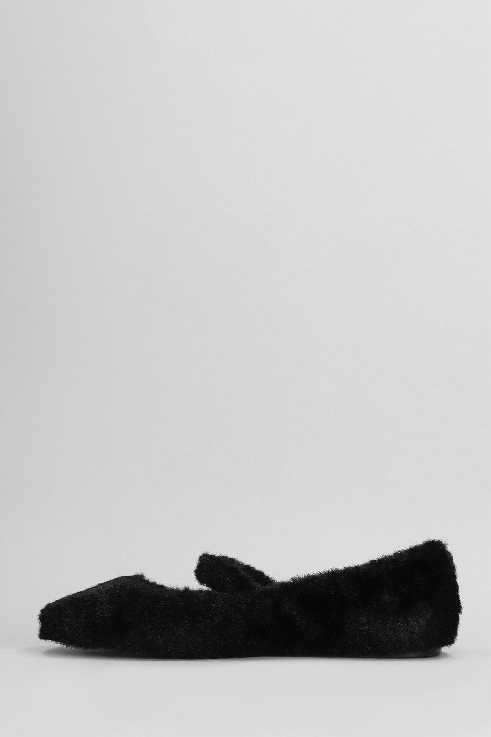 Deliberti Bibi Lou Ballerine Julieta Flat In Pelliccia Nera Cod. 405450 - Deliberti The Luxury Shopping