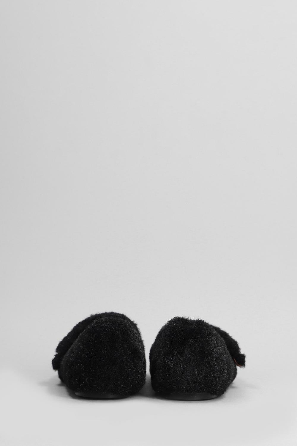 Deliberti Bibi Lou Ballerine Julieta Flat In Pelliccia Nera Cod. 405450 - Deliberti The Luxury Shopping