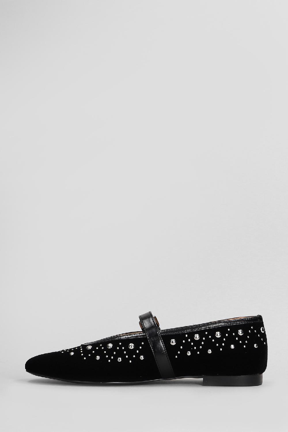 Deliberti Bibi Lou Ballerine Naila Flat In Camoscio Nero Cod. 407980 - Deliberti The Luxury Shopping