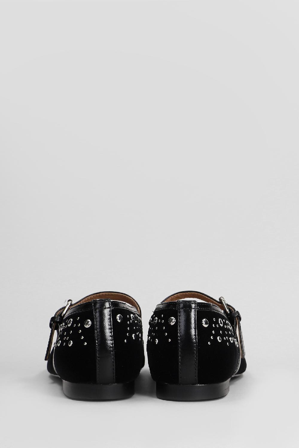 Deliberti Bibi Lou Ballerine Naila Flat In Camoscio Nero Cod. 407980 - Deliberti The Luxury Shopping