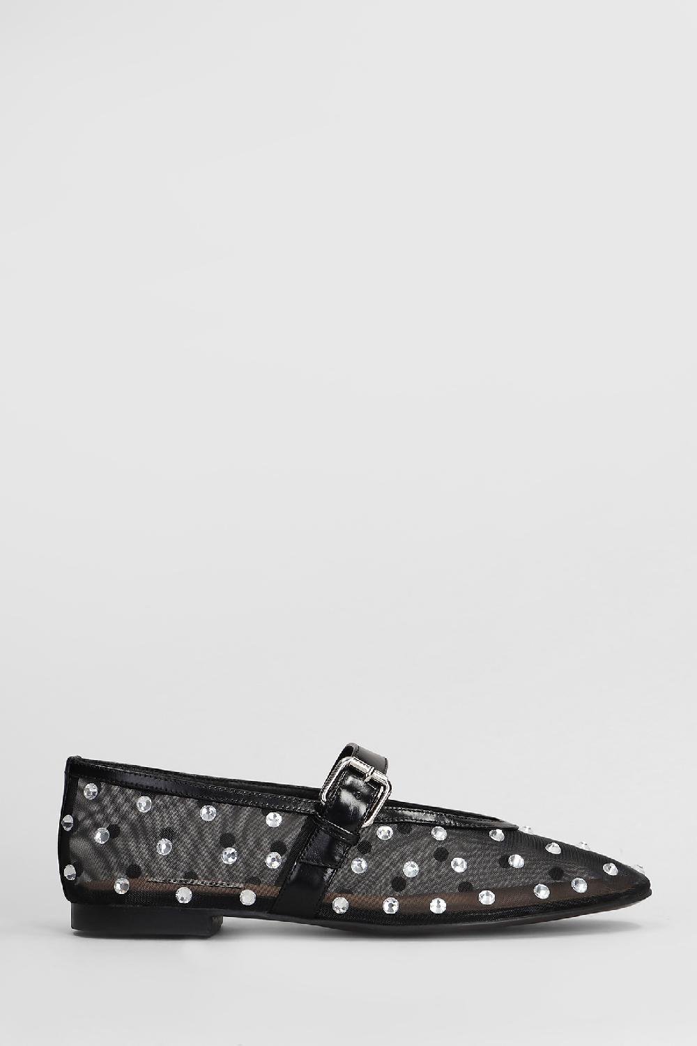 Deliberti Bibi Lou Ballerine naila flat in pelle nera cod. 408320 - Deliberti The Luxury Shopping