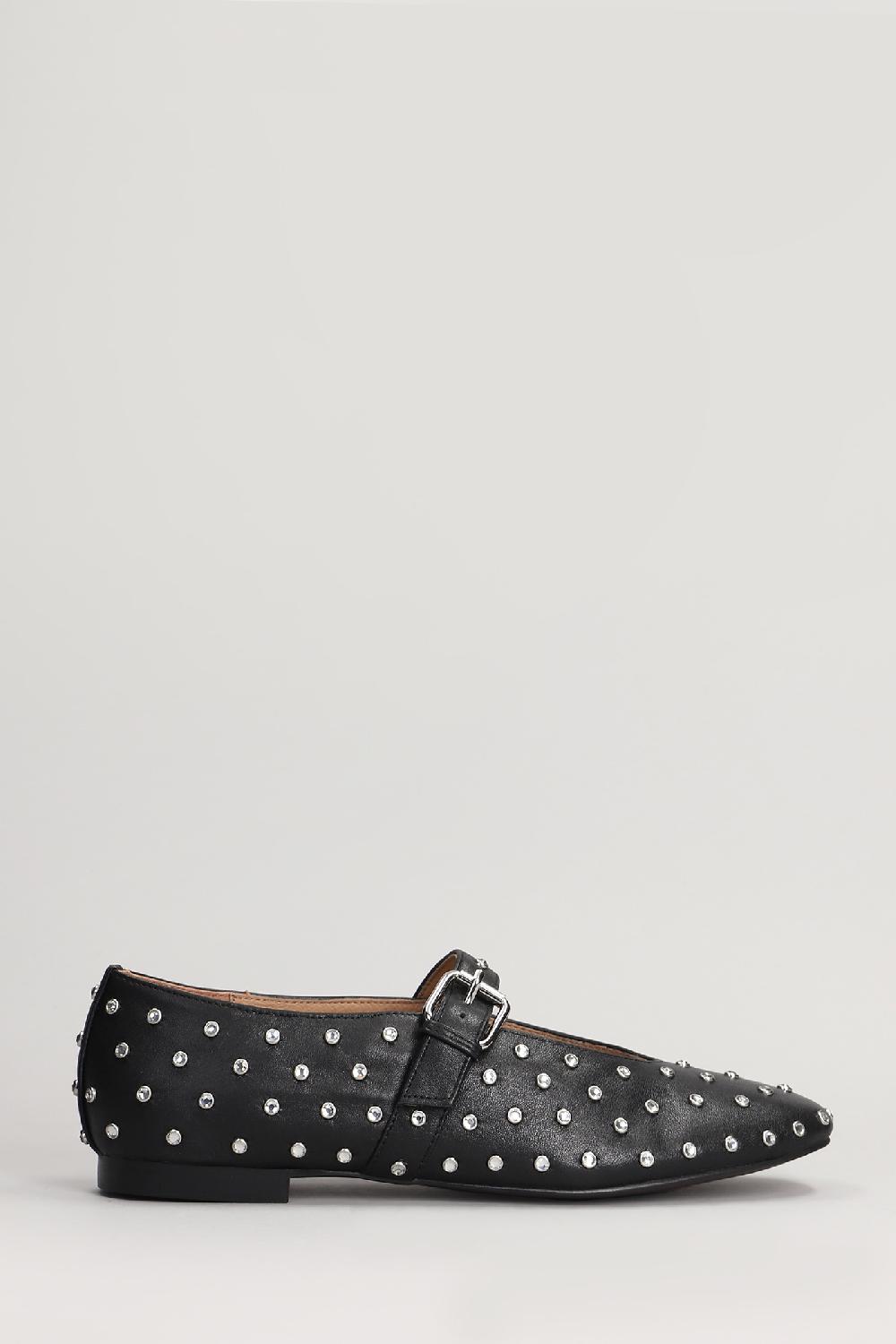 Deliberti Bibi Lou Ballerine naila flat in pelle nera cod. 406736 - Deliberti The Luxury Shopping