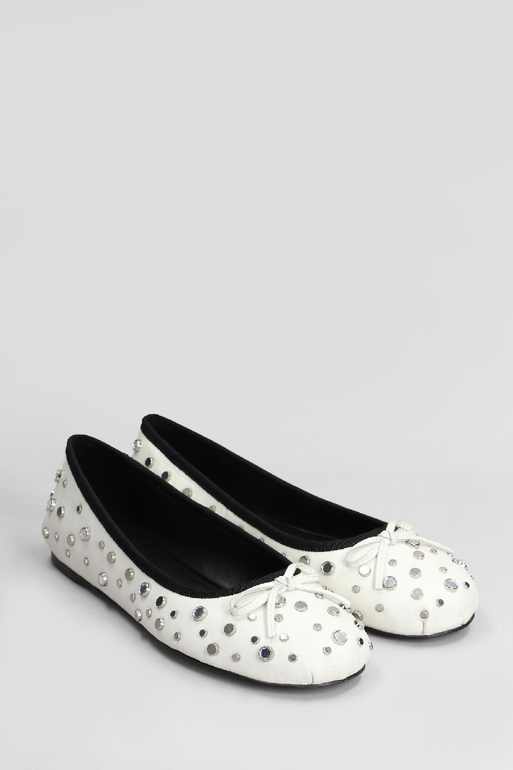 Deliberti Bibi Lou Ballerine Zuri Flat In Pelle Bianca Cod. 409353 - Deliberti The Luxury Shopping