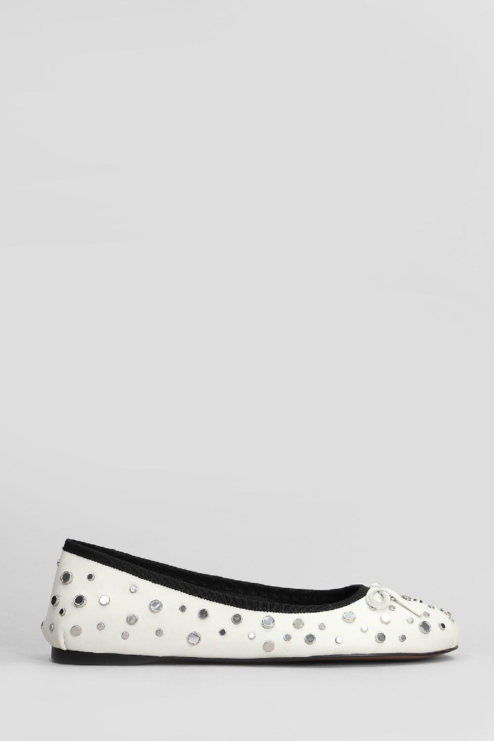 Deliberti Bibi Lou Ballerine zuri flat in pelle bianca cod. 409353 - Deliberti The Luxury Shopping