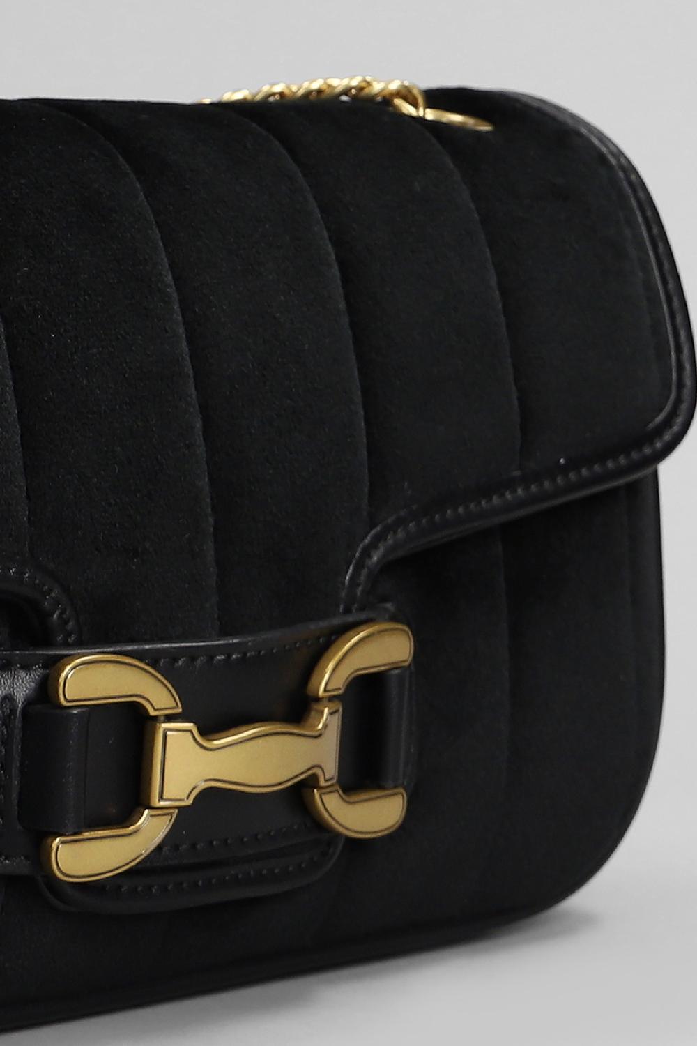 Deliberti Bibi Lou Borsa A Spalla In Velluto Nero Cod. 408080 - Deliberti The Luxury Shopping