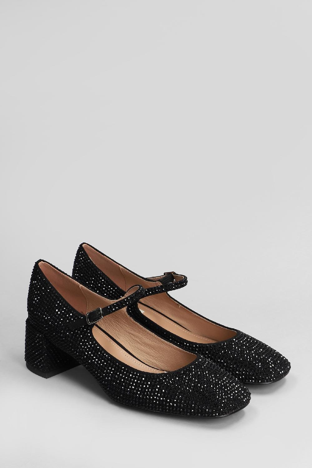 Deliberti Bibi Lou Decollete Cardiff Pump 50 In Camoscio Nero Cod. 408322 - Deliberti The Luxury Shopping